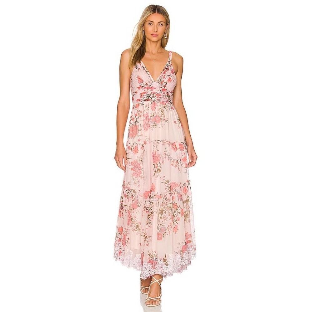 HEMANT and NANDITA Kati midi floral dress